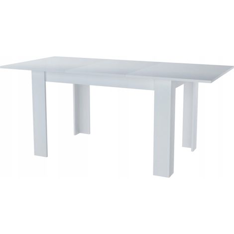 Table à Manger Extensible Blanc - Résistante aux rayures et à l'humidité - 170 x 80 x 75 cm (1/4)