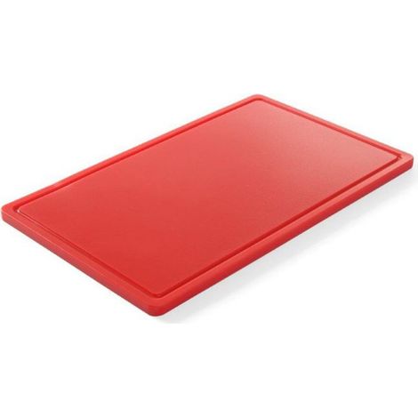 HACCP-konformes Schneidebrett für Fleisch GN 1/2 rot - Hendi 826119 (1/4)