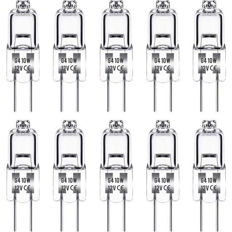 Terrarienlampe, Wärmelampe, G4 12V 10W, 10er-Packung (1/2)