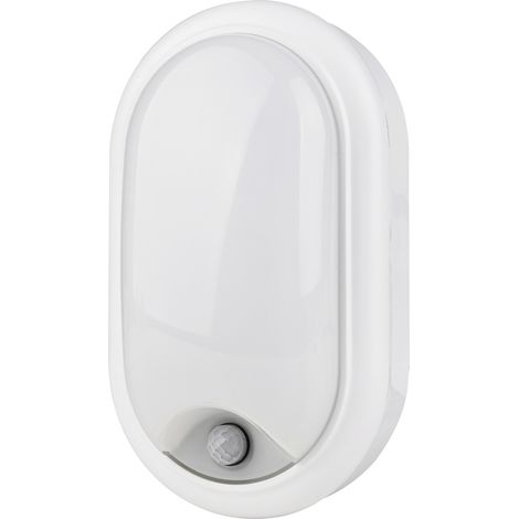Philips LED Außenwandleuchte ProjectLine oval mit Bewegungsmelder neutralweiß Wandleuchte (1/3)