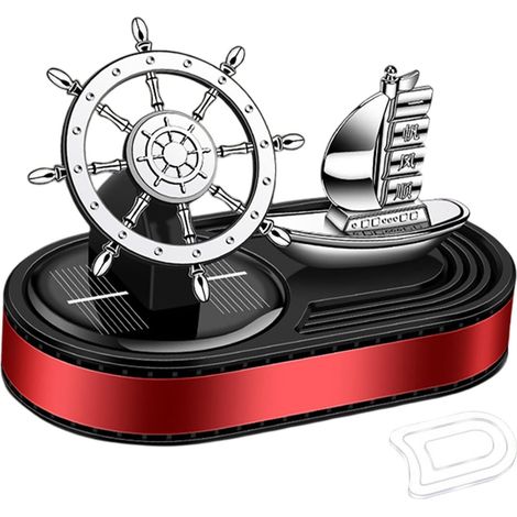 Désodorisant solaire pour voiture, aromathérapie avec gouvernail rotatif Désodorisant antidérapant pour voiture, diffuseur de parfum pour voiture, désodorisant pour voiture (1/5)