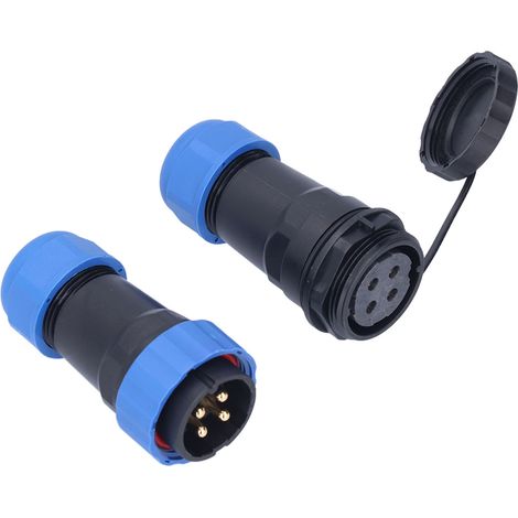Connecteur avion SP28 45A étanche IP68 prise femelle 4 broches à visser pour batterie (1/5)