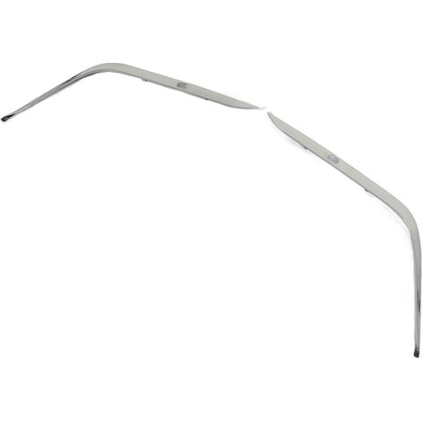 paire de baguettes de protection chromées pour pare-chocs avant avec trous 51118168105 pour BMW Série 7 E38 740iL 750iL (1/5)