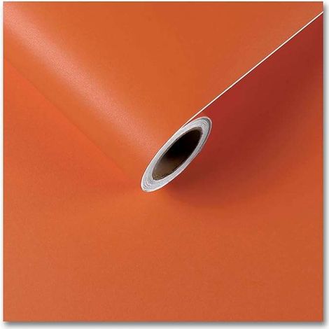 Carta da parati autoadesiva per pareti rivestite con mobili, impiallacciatura per mobili, 30x200 cm, arancione