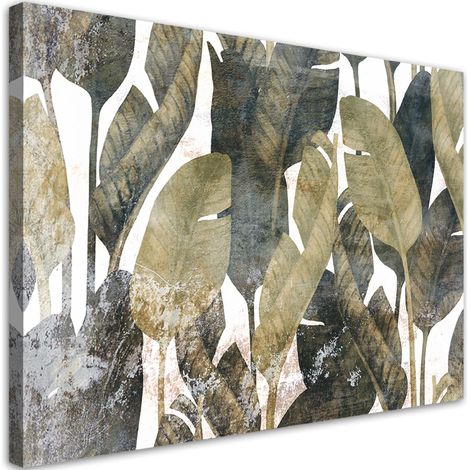 Cadre déco Feuilles de banane 90x60 (1/5)