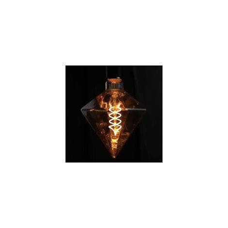 Ampoule LED vintage Edison E27 3W – Lumière blanche chaude 2200K – Verre doré décoratif – Pour cafés et restaurants