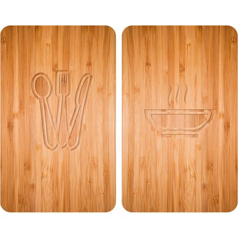 Plaques de protection en verre trempé 30 x 52 cm – Résistantes aux chocs et éraflures – Compatibles avec cuisinières à induction et gaz (1/5)