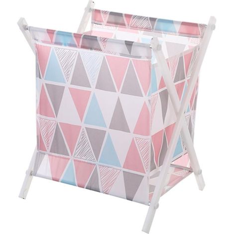 Panier à Linge Sale Pliable Grand Format Panier de Rangement Multifonction en Tissu Résistant Rose 1 Pièce pour Salle de Bain et Chambre pour Maison et Organisation (1/5)