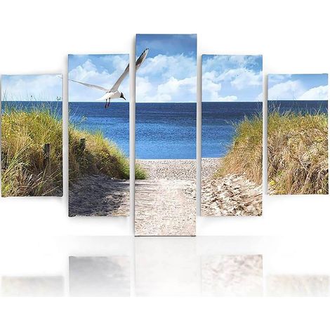 Tableau descente vers la mer - 150 x 100 cm (1/5)