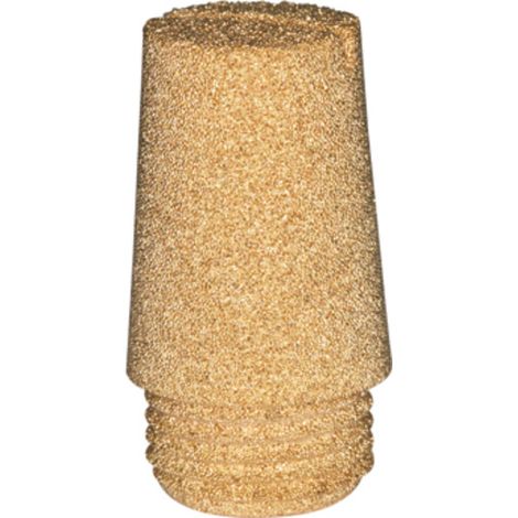 Riegler Schalldämpfer aus Sinterbronce »value line«, Schlitz, G 1/8 (1/2)