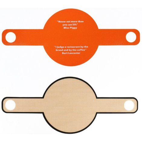 1 pièce Tapis de cuisson orange Tapis de cuisson en silicone pour four hollandais, manche long, anneau de pâte à pain (1/4)