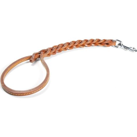 Manche en cuir tressé à trois fils 50 cm