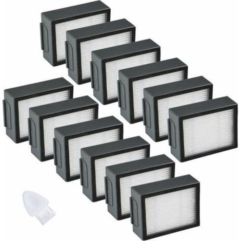 12er-Pack Filter, kompatibel mit iRobot Roomba e/i Serie – Hochleistungs-Ersatzfilter – Zubehör für Staubsauger e5, e6, i3, i4, i6, i7, i7+, i8, i8+