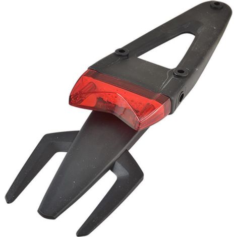 hinterer schmutzfänger plattenhalter mit led 12v rot rücklicht (1/2)