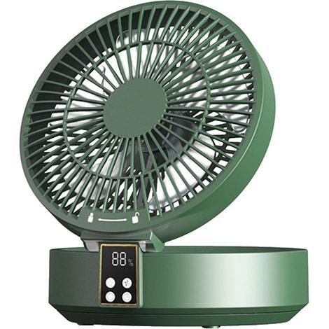 Tragbarer Tischventilator, faltbarer Luftkühler mit Fernbedienung, 3 Geschwindigkeitsstufen, geeignet für Schlafzimmer, Studentenwohnheime, Büros, umweltfreundlich (1/5)