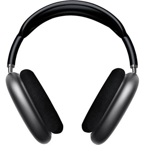 Casque audio circum-aural P9 avec mousse à mémoire de forme et revêtement intégral, réduction active du bruit-Black (1/5)