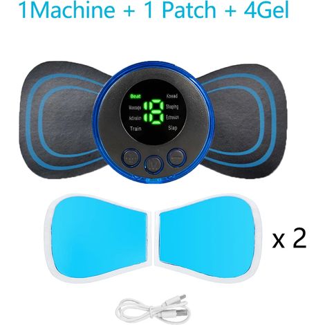 Appareil de massage électrique pour la nuque, 8 modes, 19 niveaux, massage musculaire, beauté et bien-être, portable, thérapie de relaxation, massage cervical01384-AquaForge