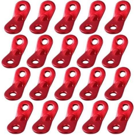 20 Pièces Tendeurs Ajusteur Boucle de Corde Extérieure de Vent de Tente en Alliage d'aluminium pour Randonnée Camping (1/5)