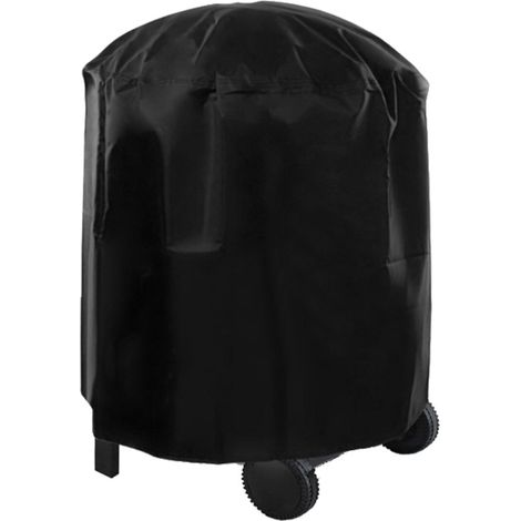 Housse ronde en tissu Oxford pour mobilier de jardin, imperméable et résistante à la poussière et à la pluie, pour table et chaises de terrasse. (1/5)