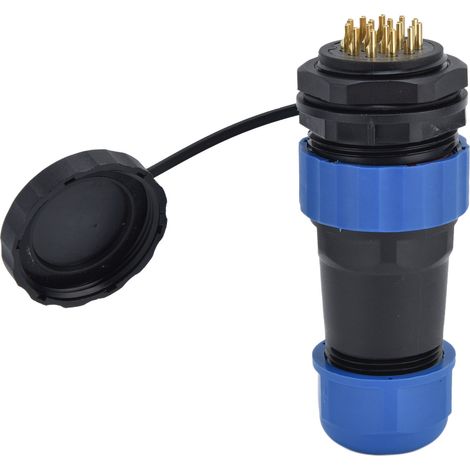 Wasserdichter Stecker mit Rückmutter IP68 Luftfahrt-Stromanschluss 380 V 10 A für Kabel und Leitungen SP2816 Pin (1/5)