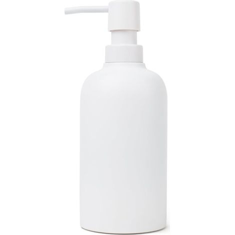 Bardusch-Distributeur savon blanc mat 450 ml, pompe ronde antirouille, liquide vaisselle/mains, comptoir (1/5)