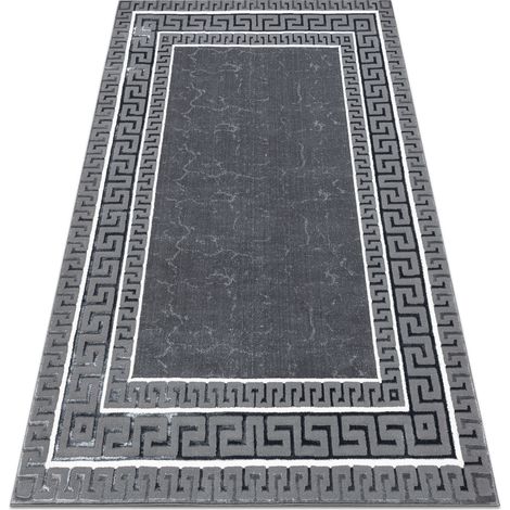 Teppich ALLURE 1960 Griechischer Schlüssel, Rahmen - Strukturell, stilvoll, glamourös grau grey 80x150 cm