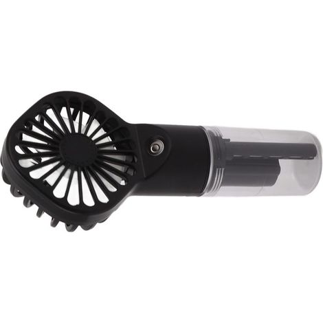 Wiederaufladbarer, tragbarer Nebelventilator mit USB-Anschluss, 4 Sprühstufen, Schwarz - KZQ (1/5)