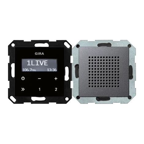 Gira Radio UP RDS Altoparlante System 55 Antracite [228028], 2280 28