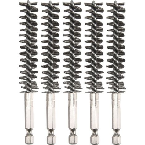Brosse de Nettoyage pour Perceuse à Tige Hexagonale avec Fil Métallique