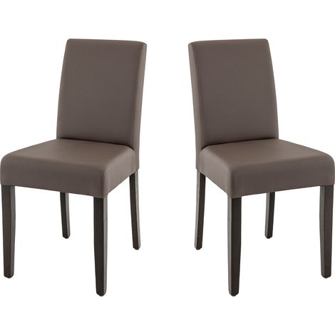 Chaise de restaurant hêtre massif et simili Clarisse (lot de 2) (1/5)