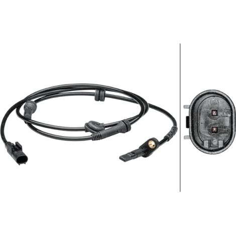 Capteur, vitesse de roue Hella 6PU 012 679-291 FIAT 46837689