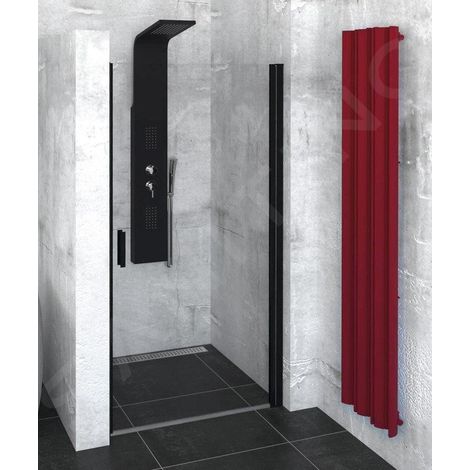 Polysan Zoom Line - Porte de douche Black 900 mm, verre clair ZL1290B (1/4)