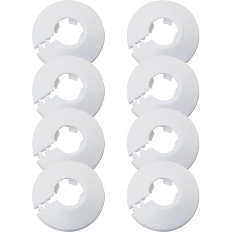 8 Pieces Cache Tuyau Radiateur, Internal Diameter 17 Mm, Radiator Cover Rosette, Radiator Tube Covers, Radiator Tube Cover Rosette, Pour La DéCoration De Tuyaux Muraux