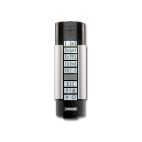 Télécommande émetteur radio 12 canaux 868,8 MHz – Portée 25 m – Compatible motorisations Sommer – Alimentation 3V CR123A (1/2)