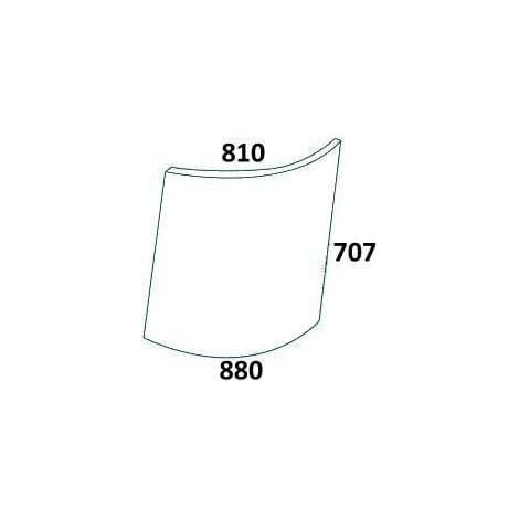 Cristal ventana superior derecha UNIVERSAL R50753N