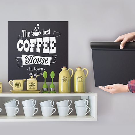 Ardoise auto-adhésive 100 x 45 cm - Securit (1/4)