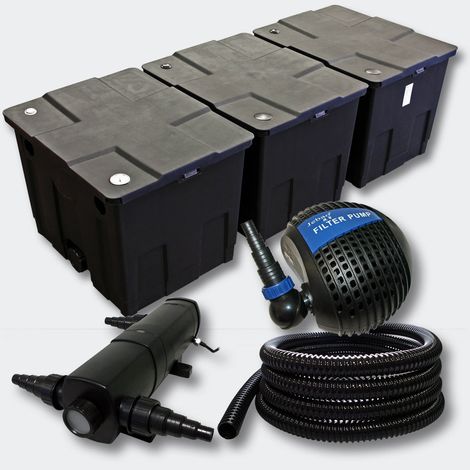 Kit:Filtration de Bassin 90000l 24 Watts UVC Stérilisateur Pompe Tuyau