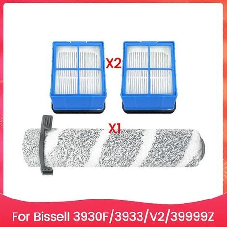 Kit d'accessoires comprenant 3 brosses rotatives et un filtre HEPA pour aspirateurs eau et poussière sans fil 3930F, 3933 V2 et 39999Z. (1/5)