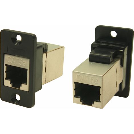 Connecteur RJ45 cat 5e RS PRO Femelle Montage panneau, ports ( Prix pour 1 )