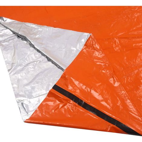 Couverture de survie imperméable et isolante pour camping d'urgence, tente militaire pliable (1/5)