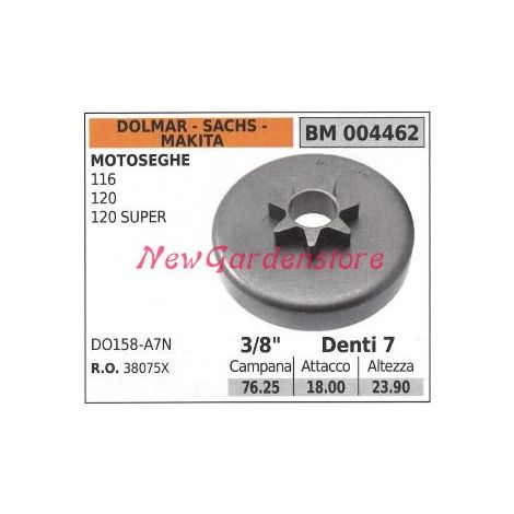 Pignone DOLMAR motore motosega 116 120 120 SUPER .3/8' denti 7 004462