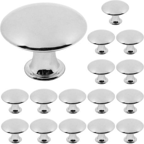 Vintage-Möbelgriffe – für Schränke und Schubladen – 16 Stück – Silber – 30 mm (1/5)