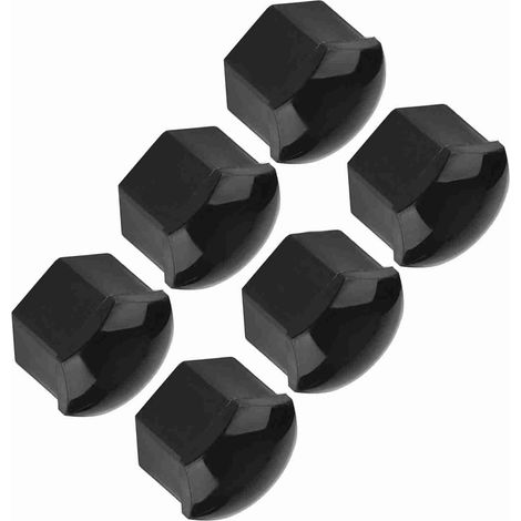 Capuchon de Protection 19mm pour Écrous de Roues, Set 20 Pièces Antivol et Anti-Corrosion, Compatible Jantes Alliage et Acier, Design Compact Noir Universel (1/5)