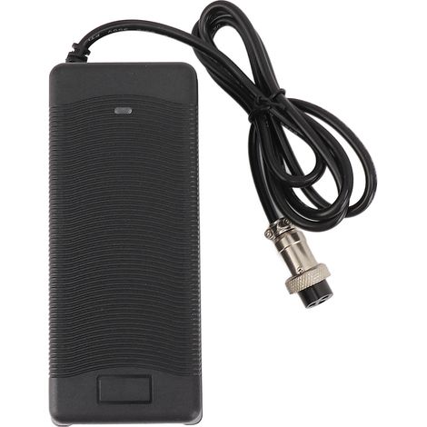 Chargeur pour trottinette électrique 54,6 V 2 A avec connecteur métallique GX16. Chargeur pour vélo électrique avec protection contre les interférences et les surcharges. Prise UE 100-240 V. (1/5)