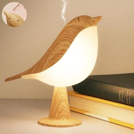 Lampe de table Lampe A Poser-Lampe de Chevet Tactile - Rechargeable USB - LED - Oiseau (1/4)