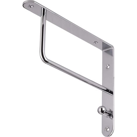 SOTECH Garderobenkonsole Regalbodenträger RK01 mit Haken Chrom poliert, 1 Stück (1/3)