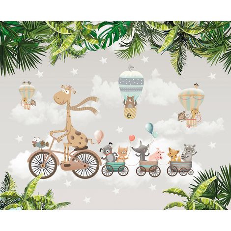 Papier peint panoramique Enfants - Animaux - 130 cm x 106 cm (1/2)