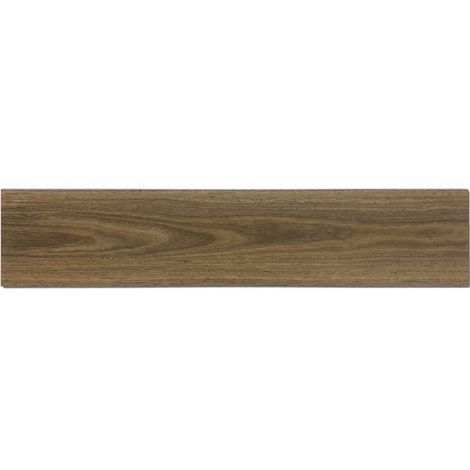 Sol SPC en PVC effet bois marron 5 mm, système clic, couche d'usure 0,5 mm (1/5)