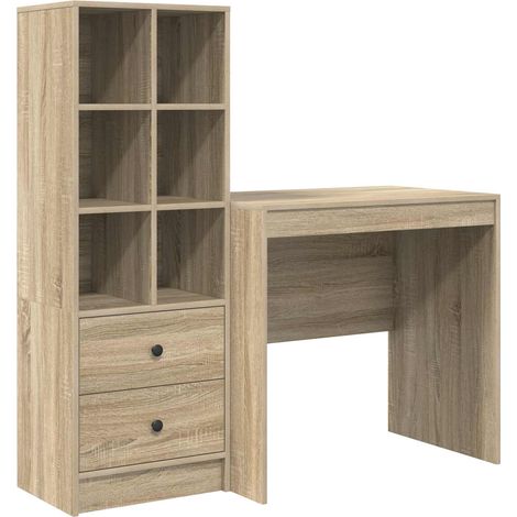 Maison Exclusive - Schreibtisch mit Schubladen mit Regal 2 pcs So
