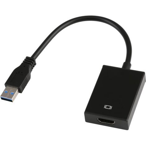 Adaptateur USB vers HDMI, Convertisseur USB 3.0/2.0 vers HDMI 1080P Full HD avec Audio pour PC, Ordinateur Portable, TV HDTV, Compatible avec Windows XP 7/8 / 8.1/10 (1/5)